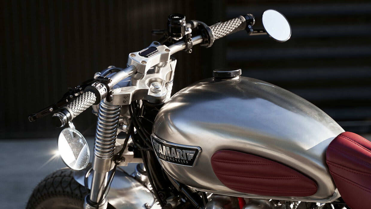 triumph bonneville t100 custom quarentine