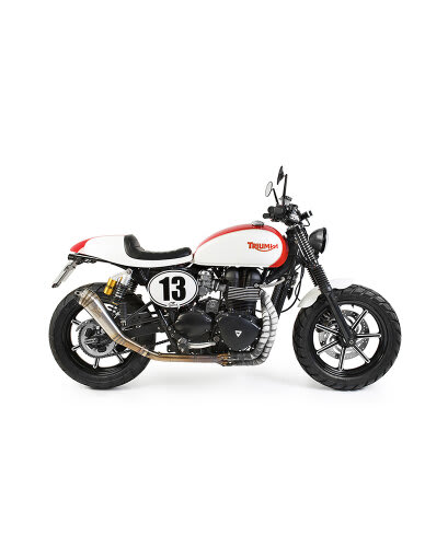 Triumph Bonneville T100 Cafe Racer Rosso