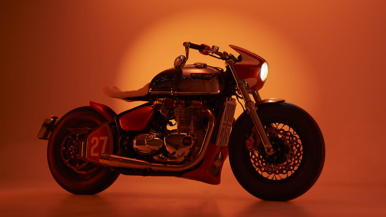 triumph thruxton 900 cafe racer thunderbird 1