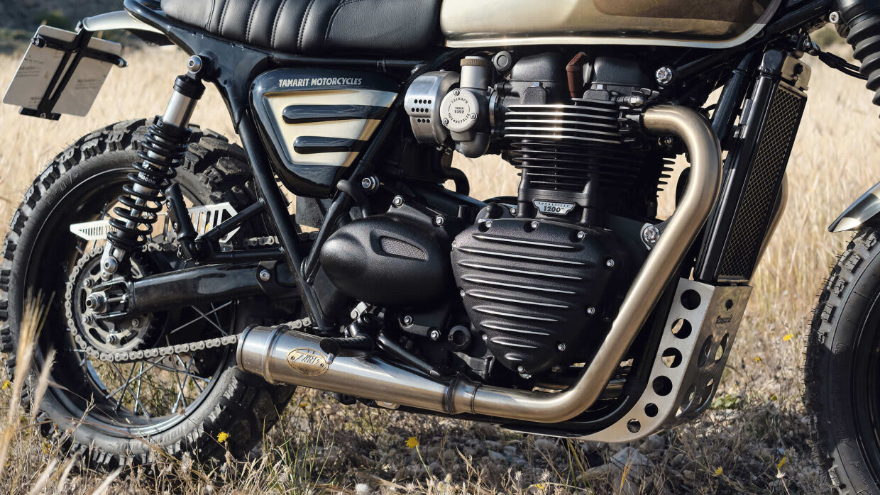 triumph bonneville t120 brat style tamarit bizarra