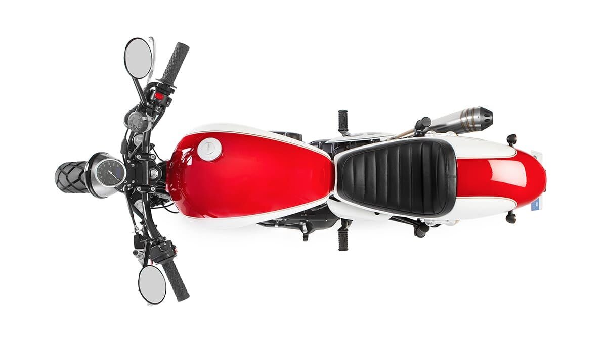 triumph bonneville t100 cafe racer tamarit rosso