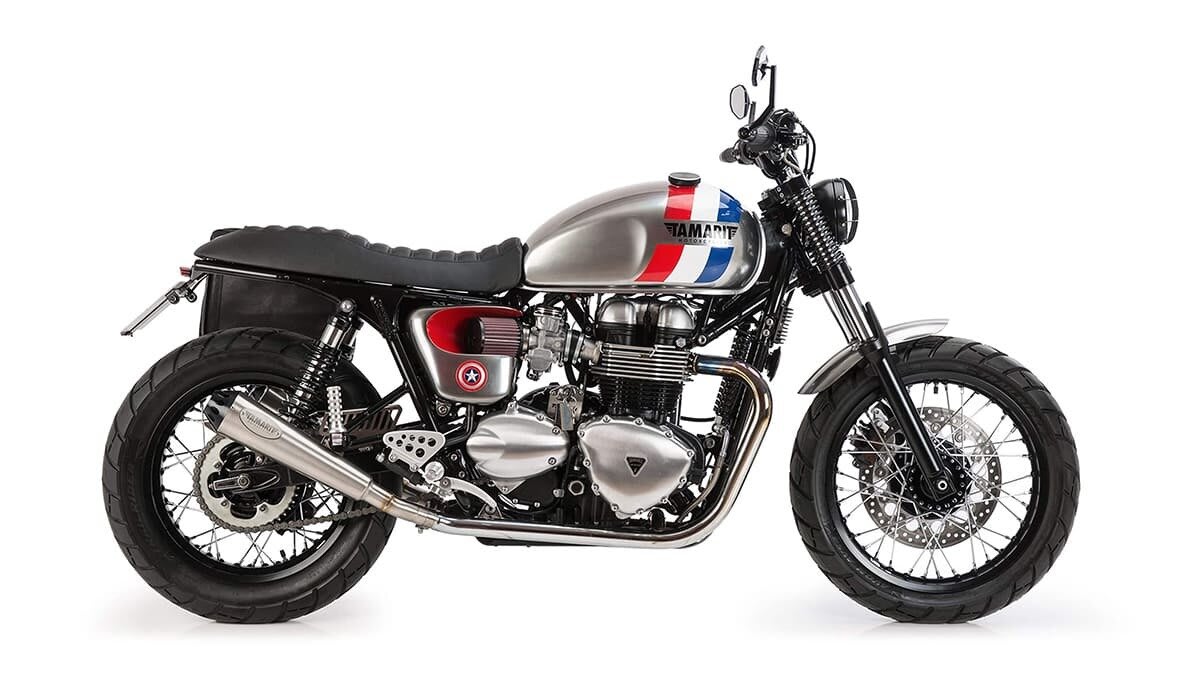 triumph thruxton 900 brat style tamarit the captain
