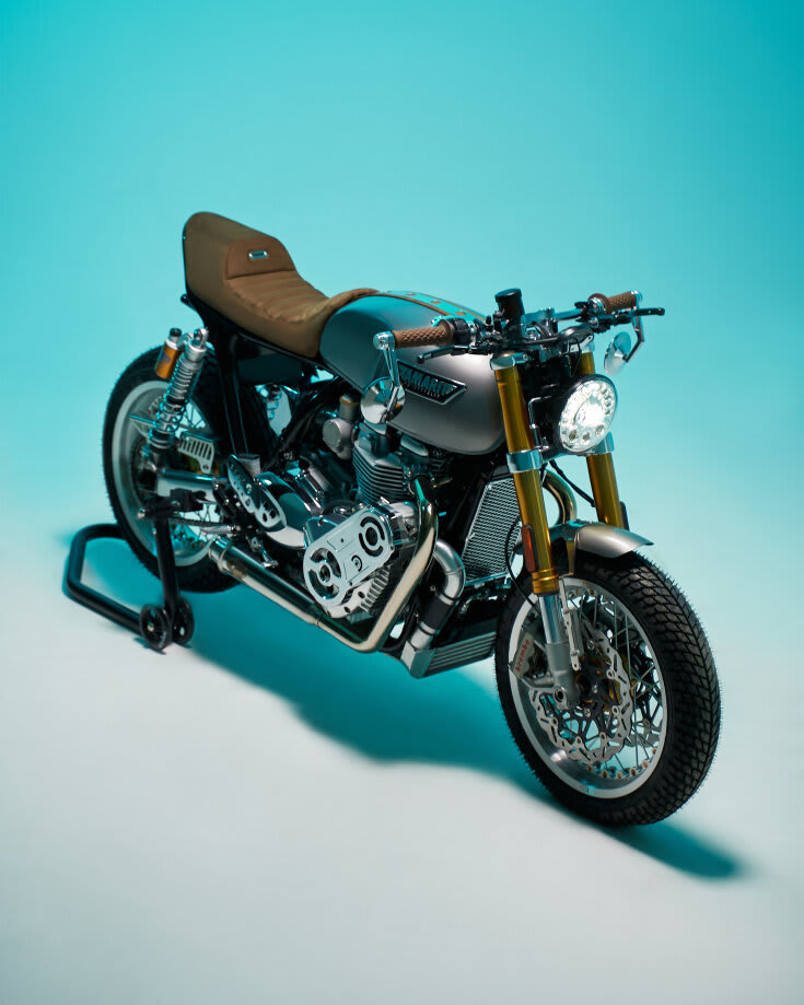 triumph thruxton 1200 cafe racer tamarit san jorge
