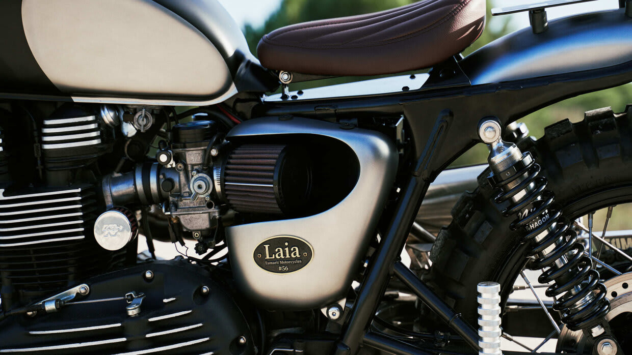 triumph bonneville t100 brat style tamarit laia