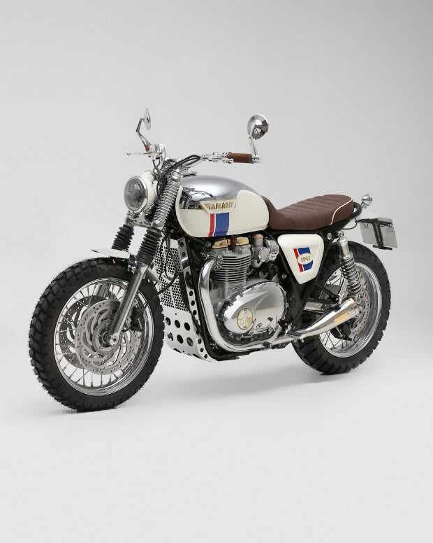 triumph thruxton 1200r cafe racer tamarit missile