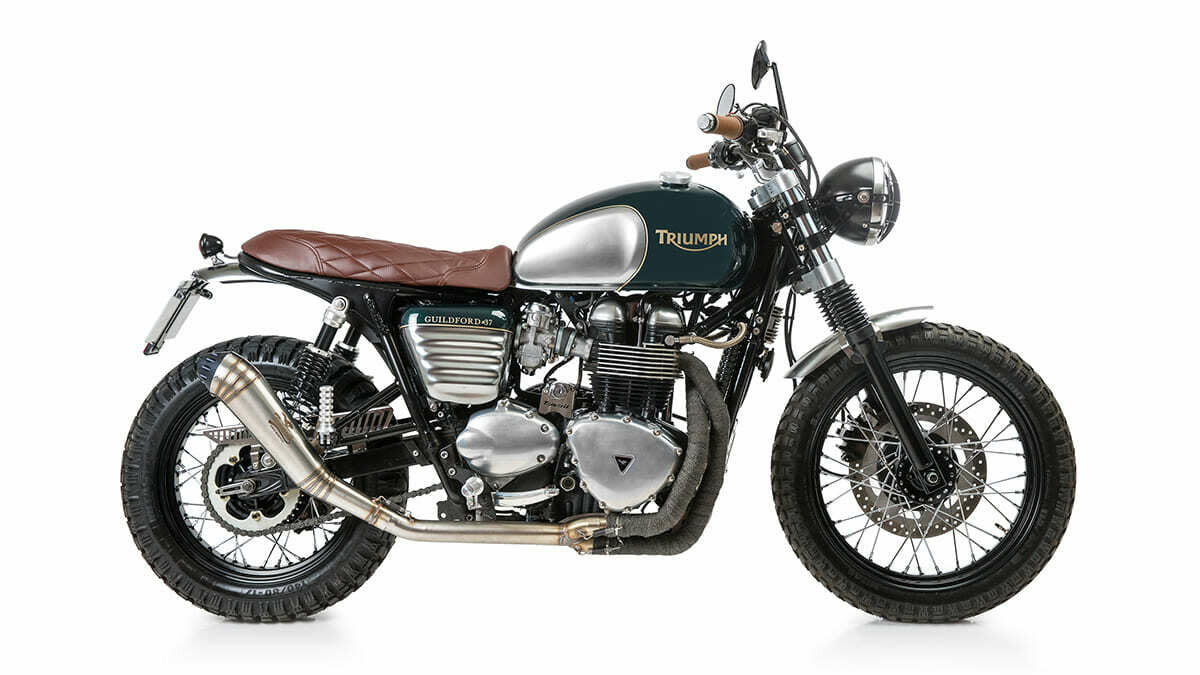 triumph bonneville t100 brat style tamarit guildford