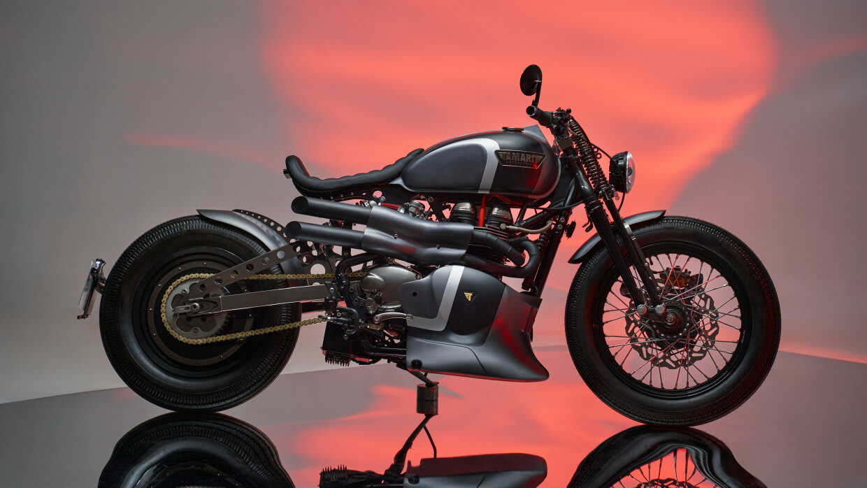 triumph thruxton 900 cafe racer thunderbird 1