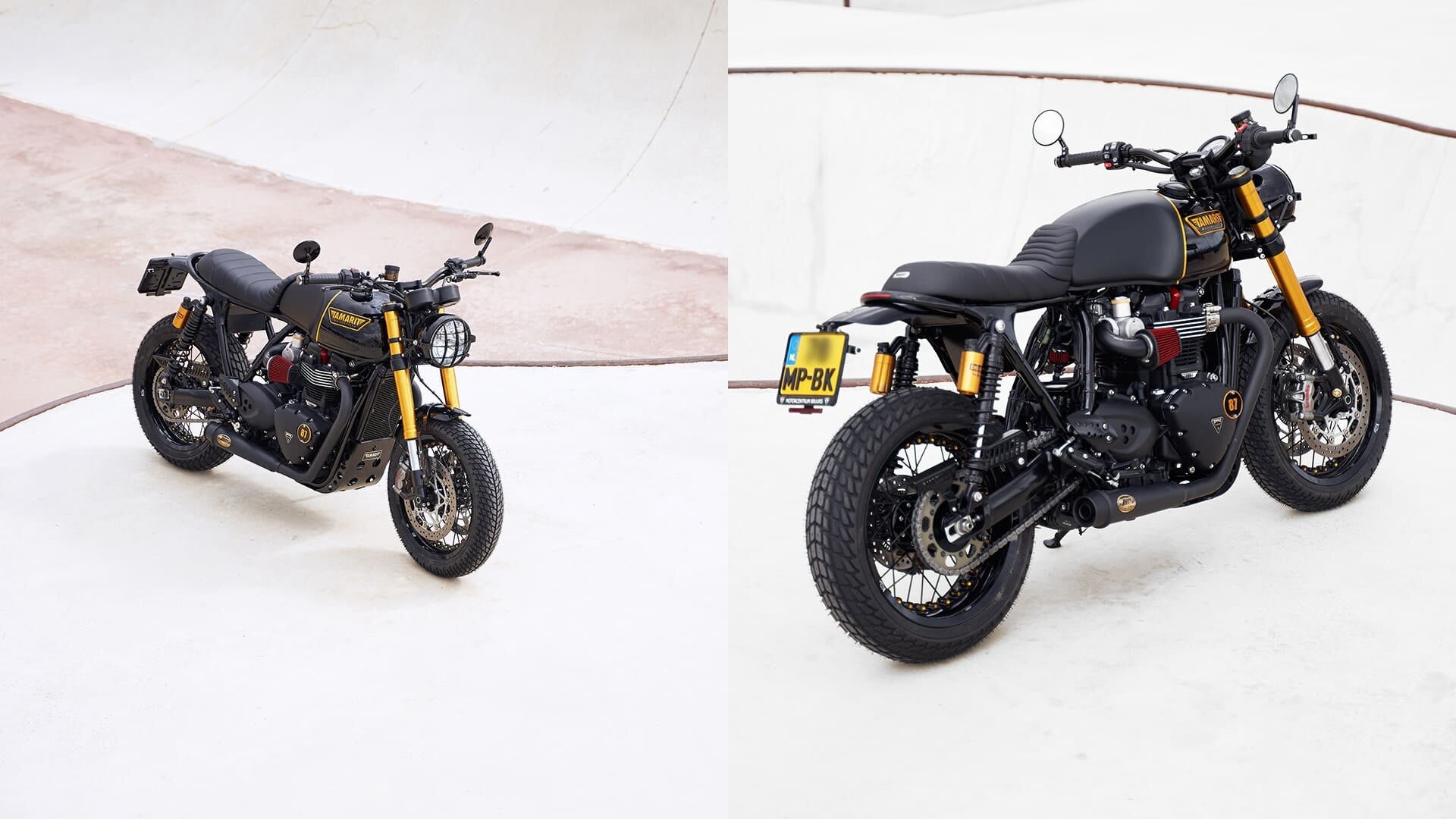 triumph thruxton 1200 rs bratstyle tamarit ikigai