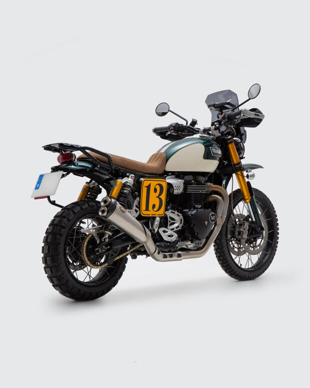 triumph thruxton 100r cafe racer tamarit missile
