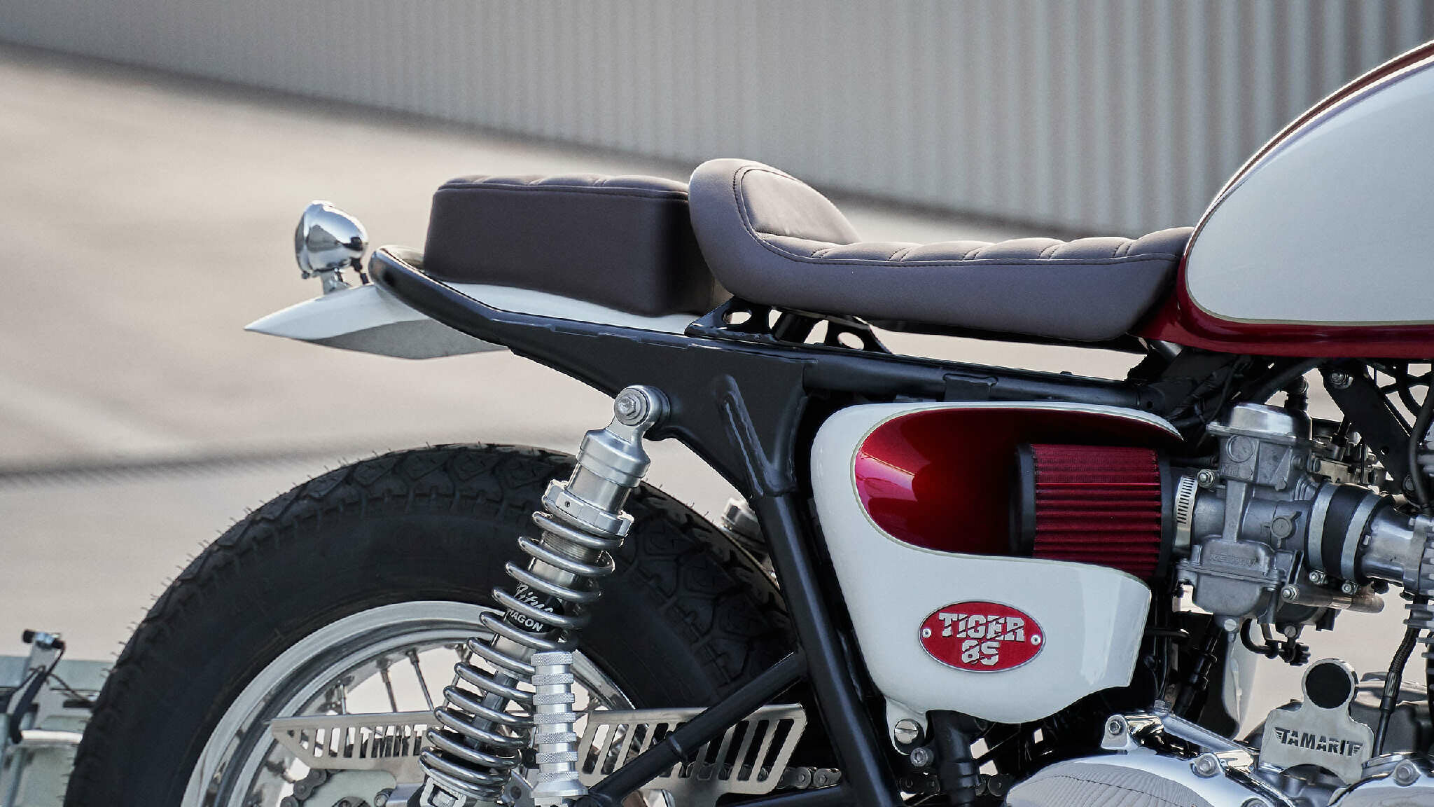 triumph bonneville t100 brat style tamarit tiger