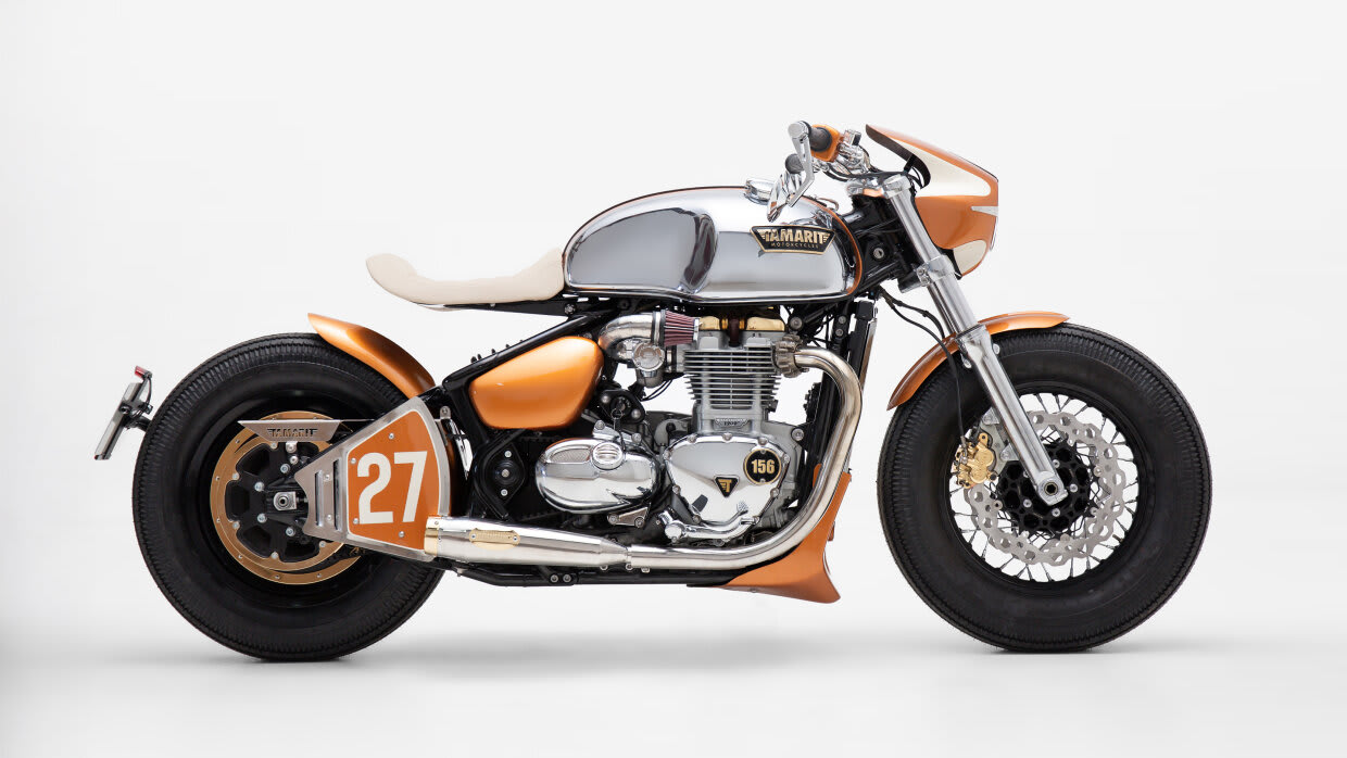 triumph thruxton 900 cafe racer thunderbird 1