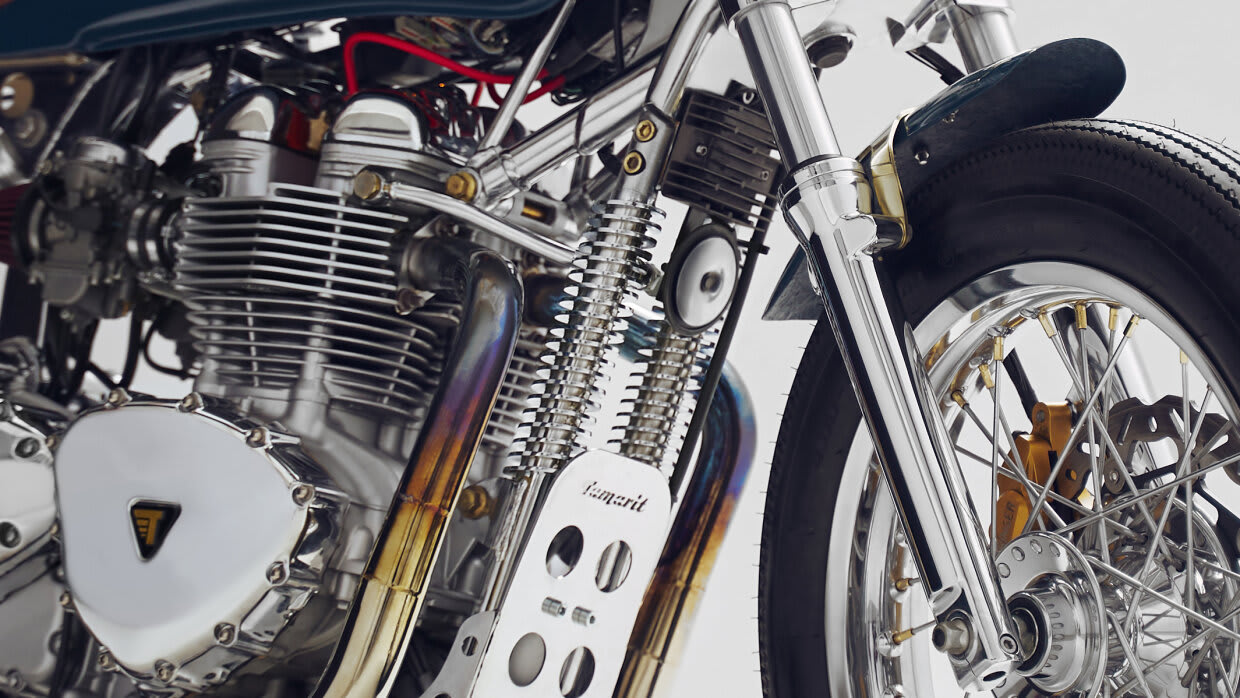 triumph bonneville t100 cafe racer tamarit monaco
