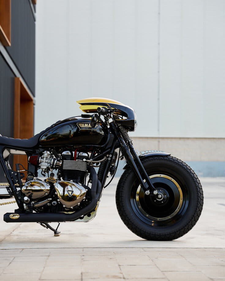 triumph bonneville t100 caferacer tamarit vaélica