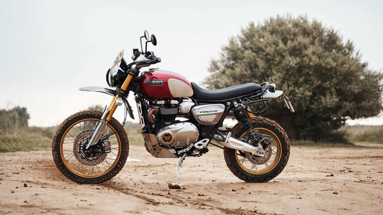 triumph scrambler 1200xe scrambler dakar