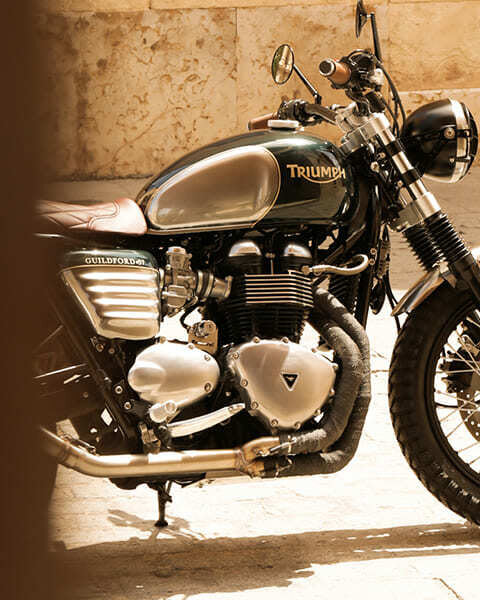 triumph speed twin cafe racer tamarit paris