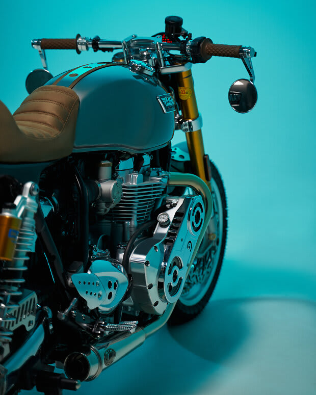 triumph thruxton 1200 cafe racer tamarit san jorge