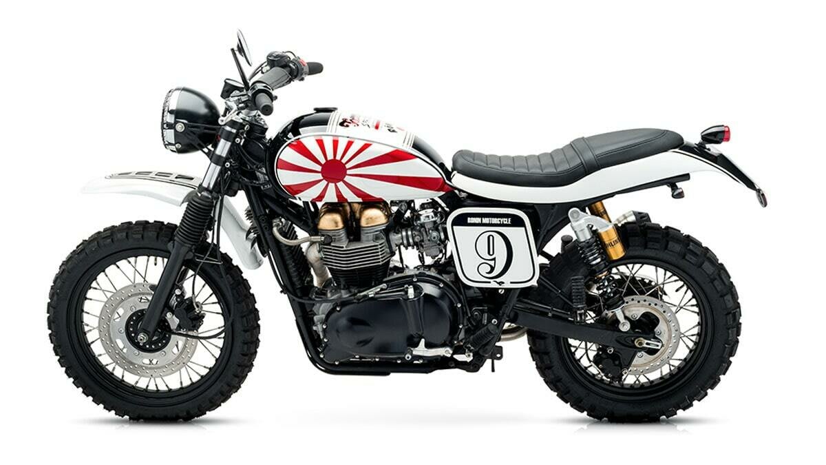 triumph bonneville t100 scrambler tamarit ronin