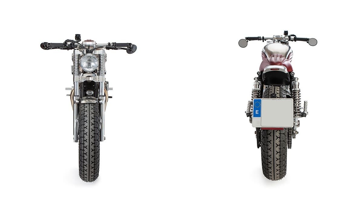 triumph bonneville t100 custom quarentine