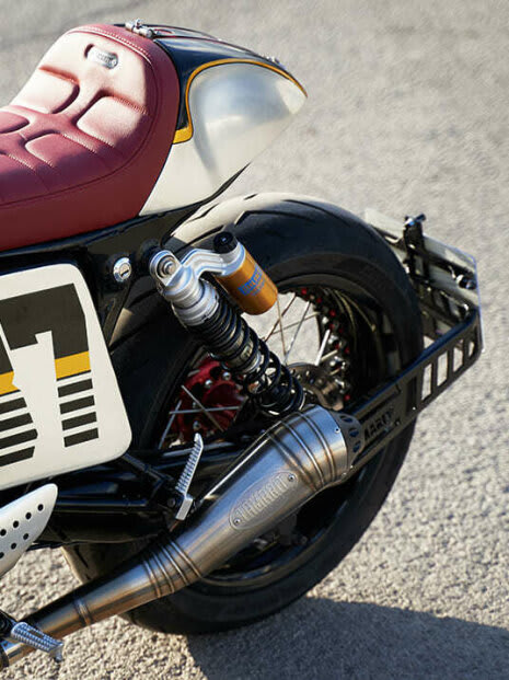 triumph thruxton r cafe racer tamarit soberbia