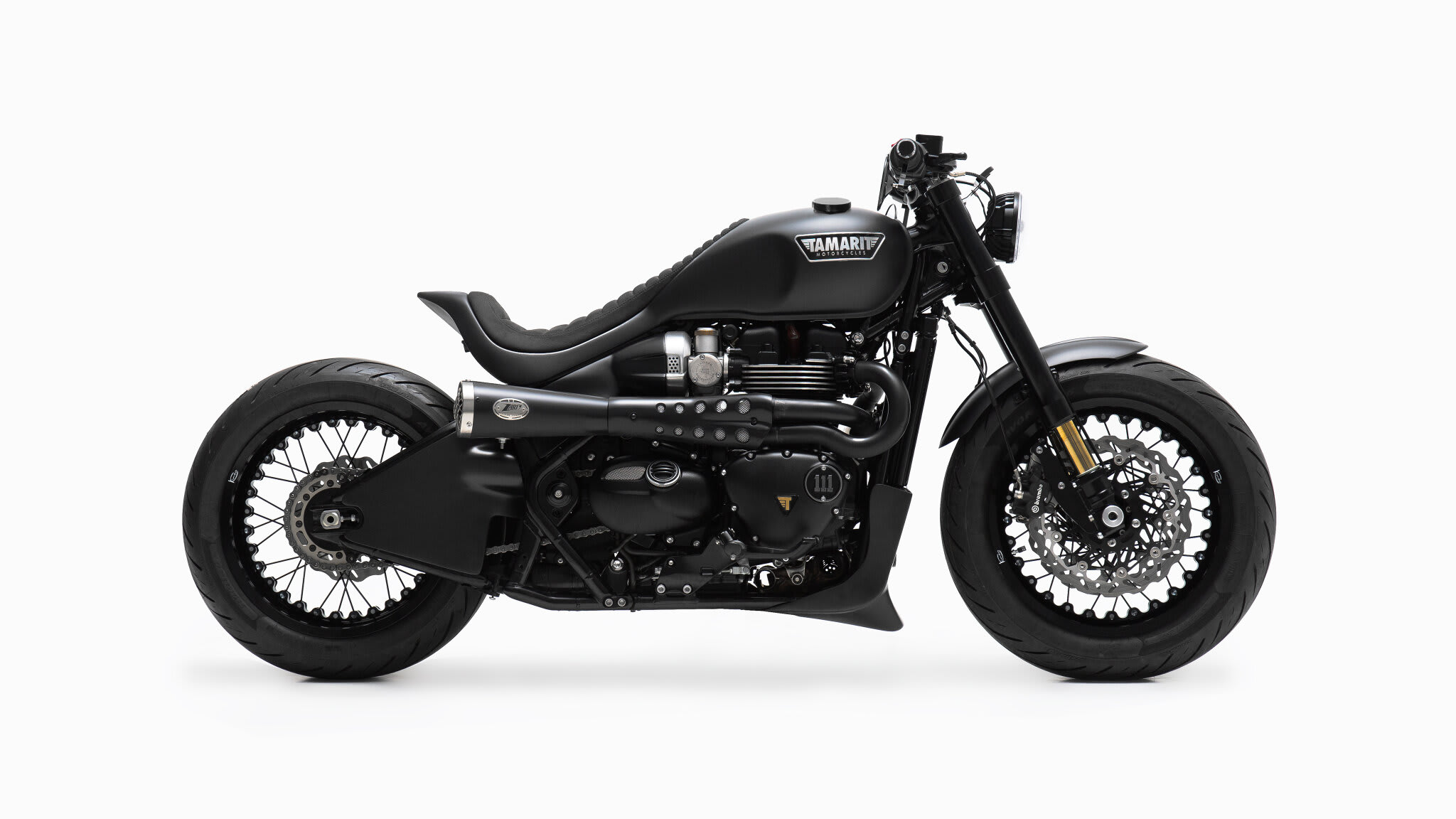 triumph thruxton 1200r cafe racer tamarit missile