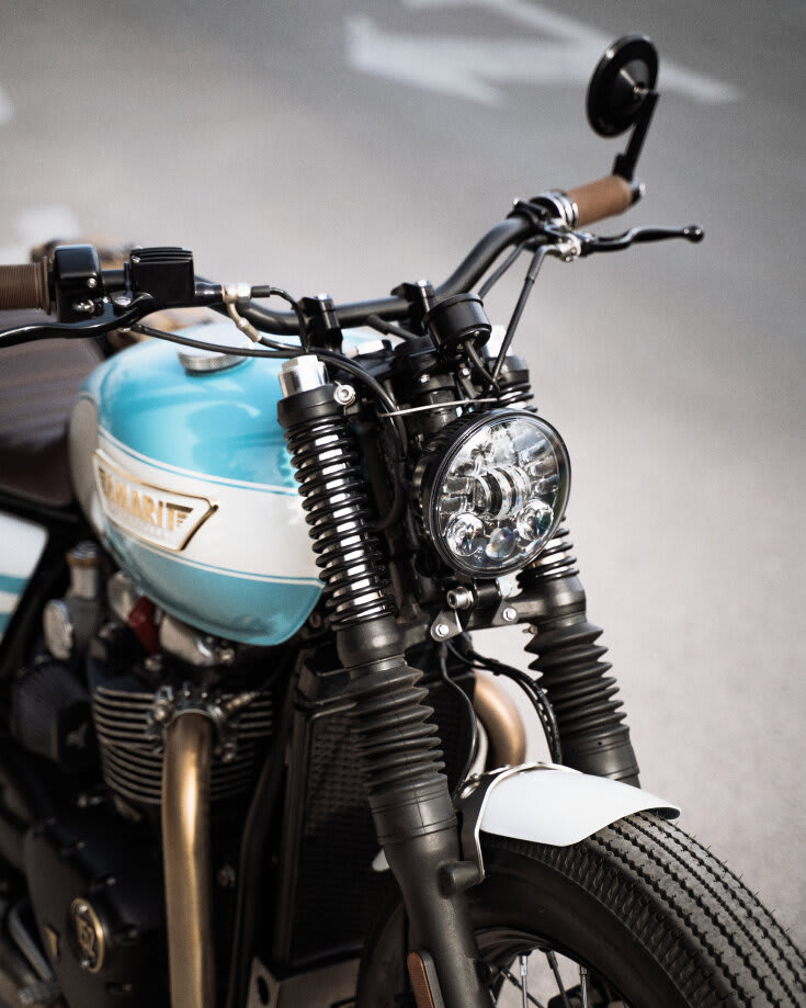triumph bonneville t120 brat style tamarit moli