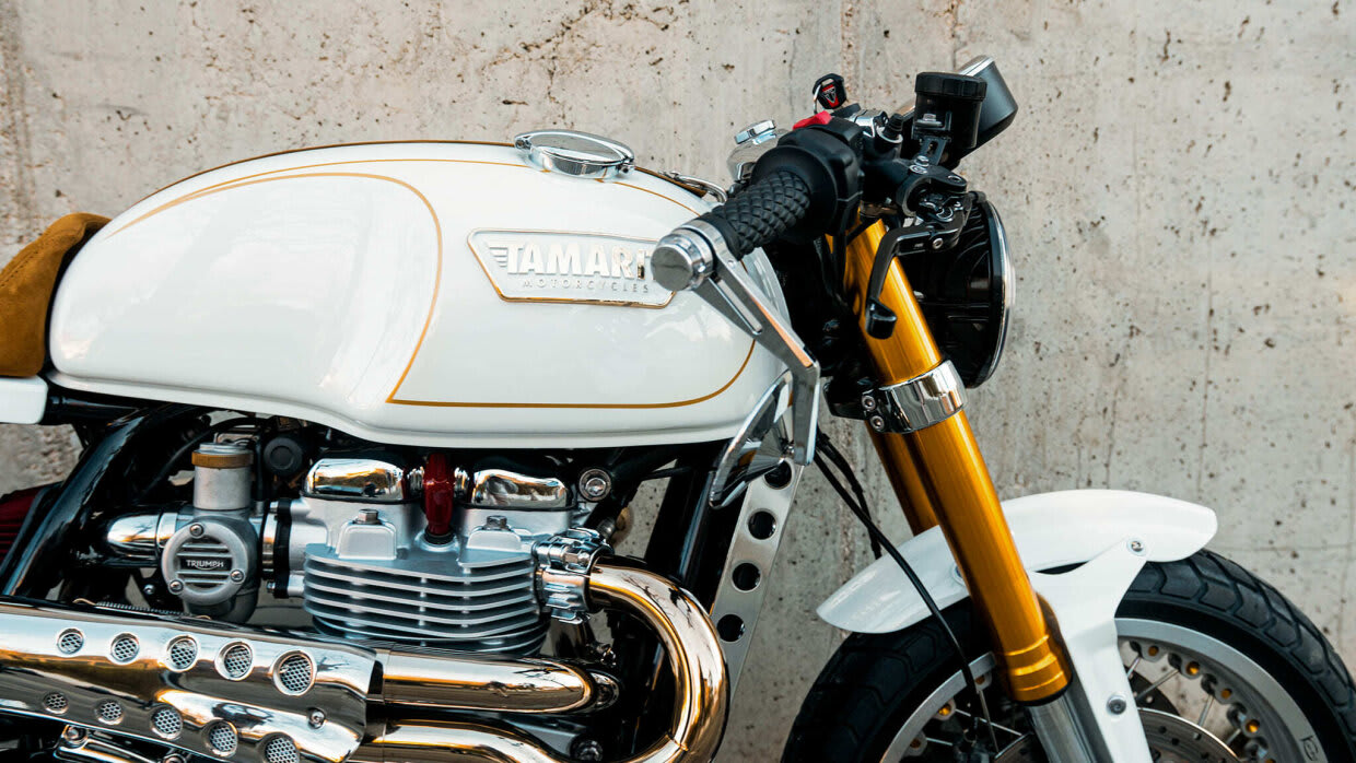 thruxton R Cafe racer tamarit claus