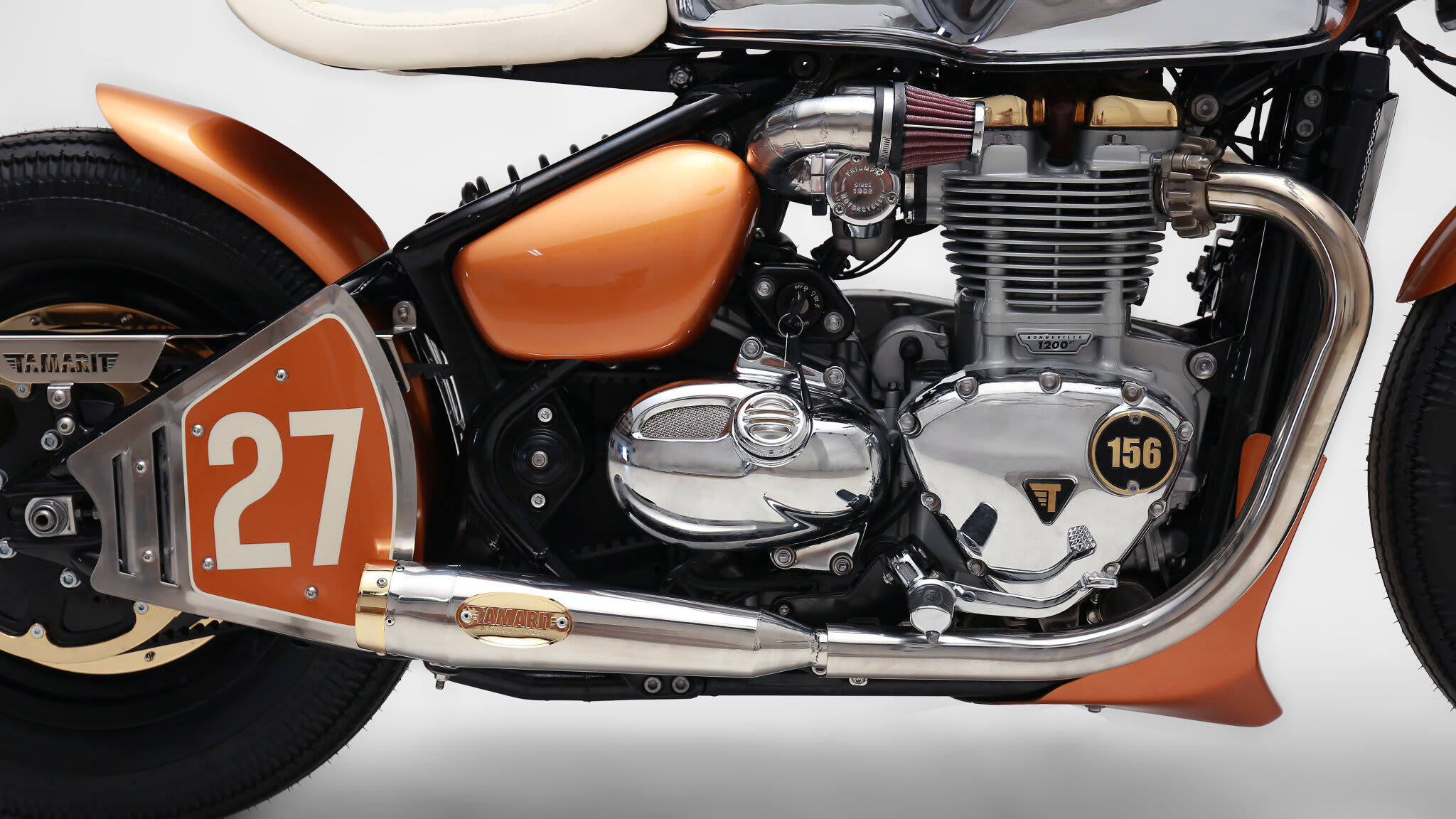 triumph bobber cafe racer tamarit samas