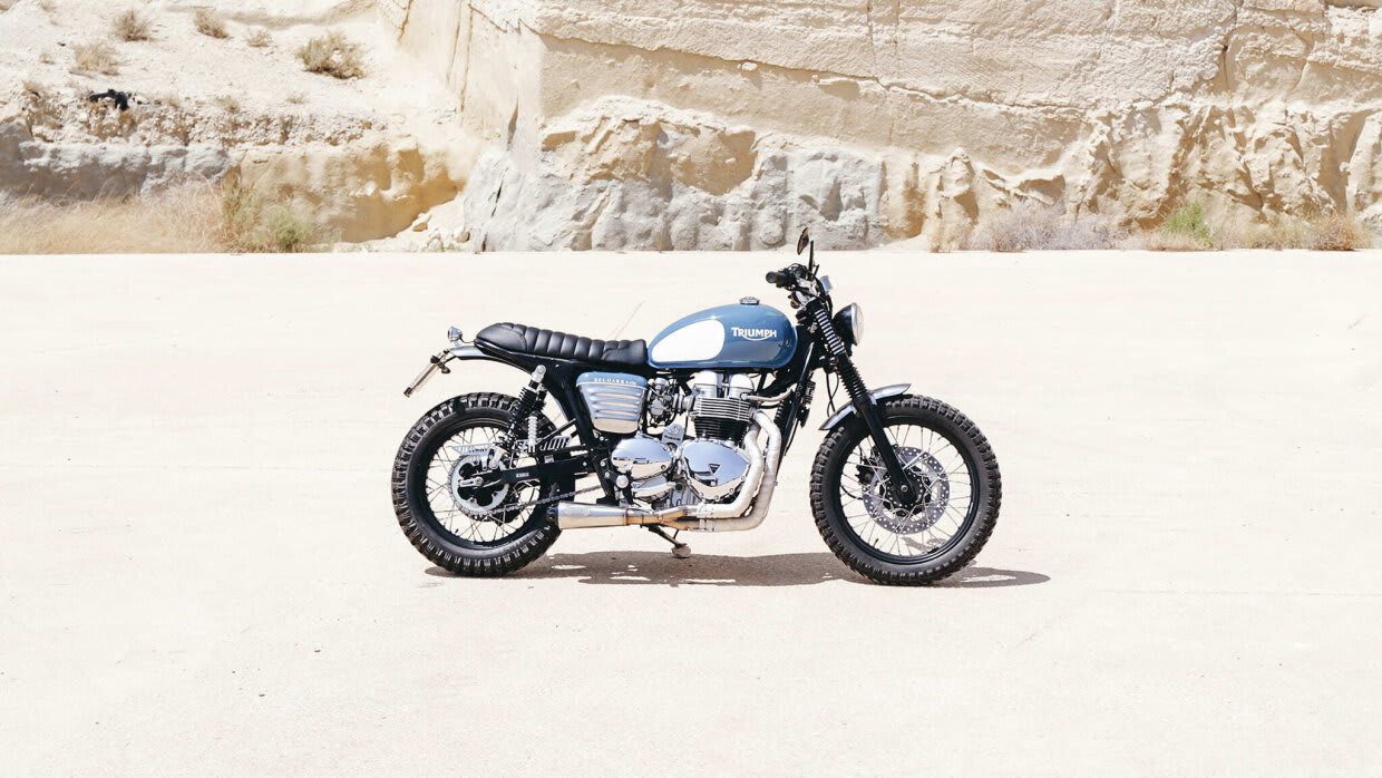 triumph bonneville t100 brat style tamarit belharra