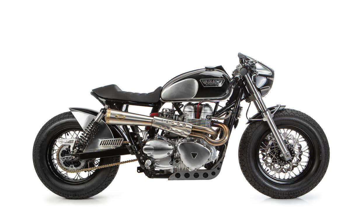 triumph bonneville t100 cafe racer tamarit gotham