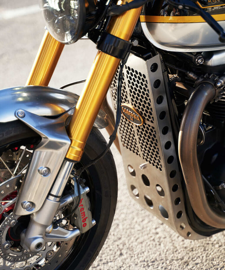 triumph thruxton r cafe racer tamarit soberbia