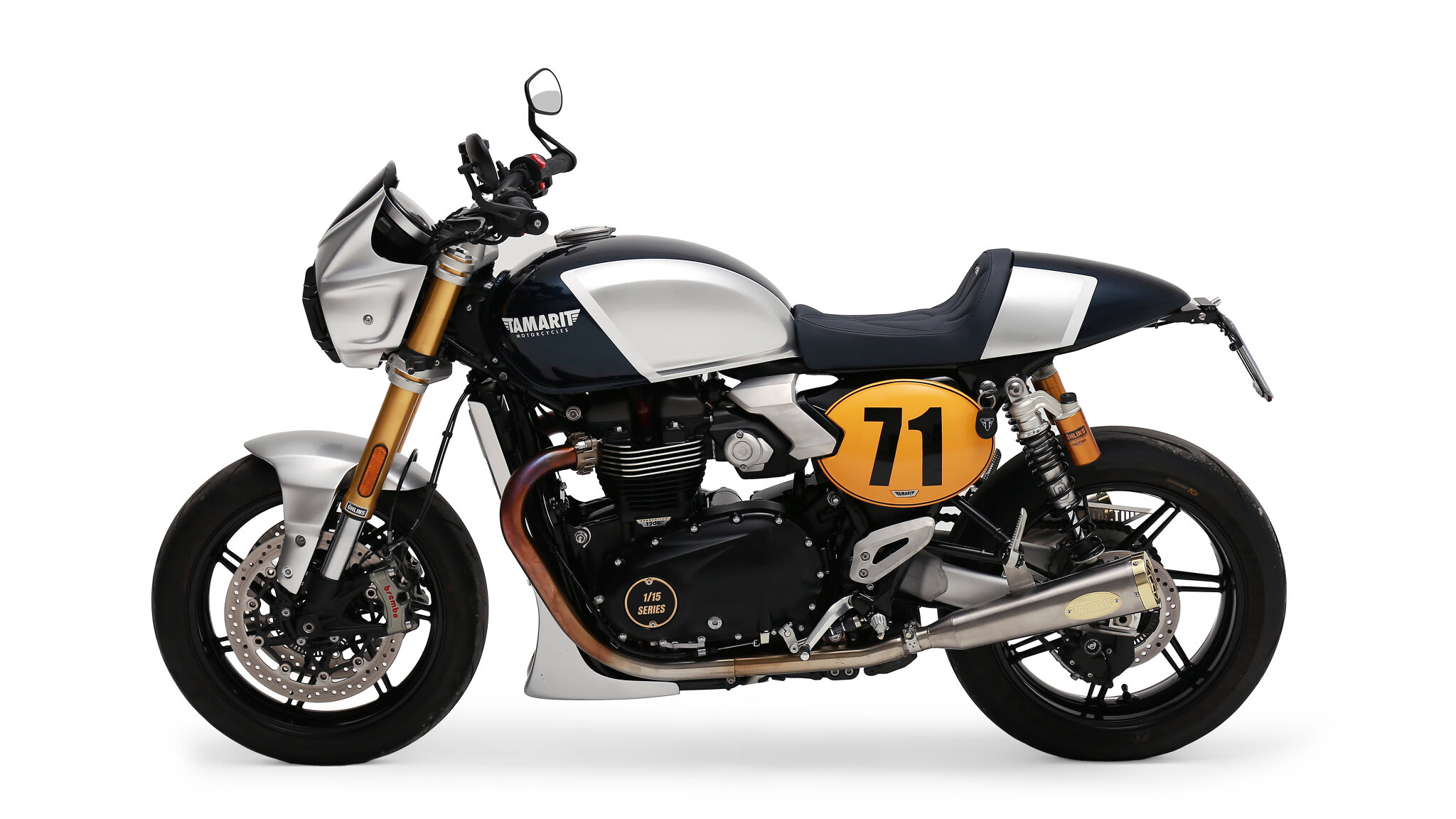 triumph speed twin 1200rs cafe racer tamarit acuario