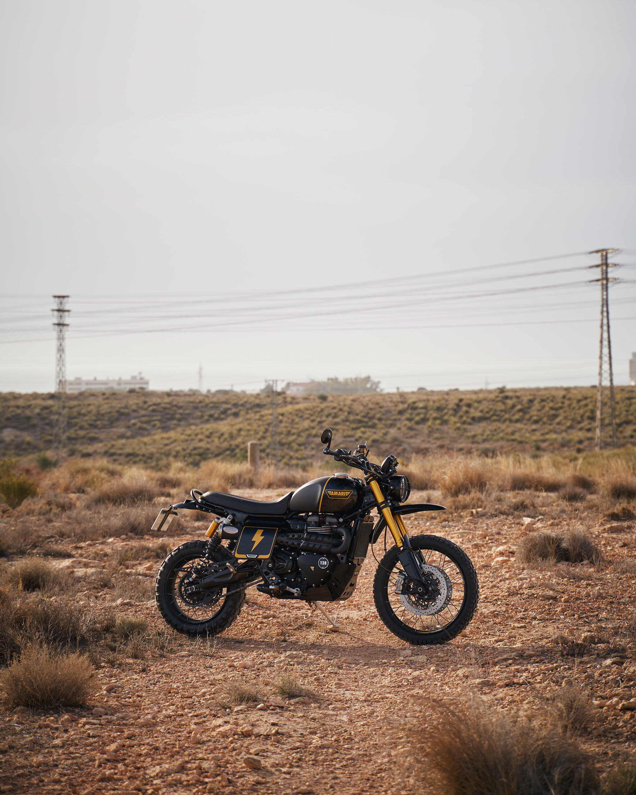 triumph scrambler 1200xe scrambler tamarit big bertha