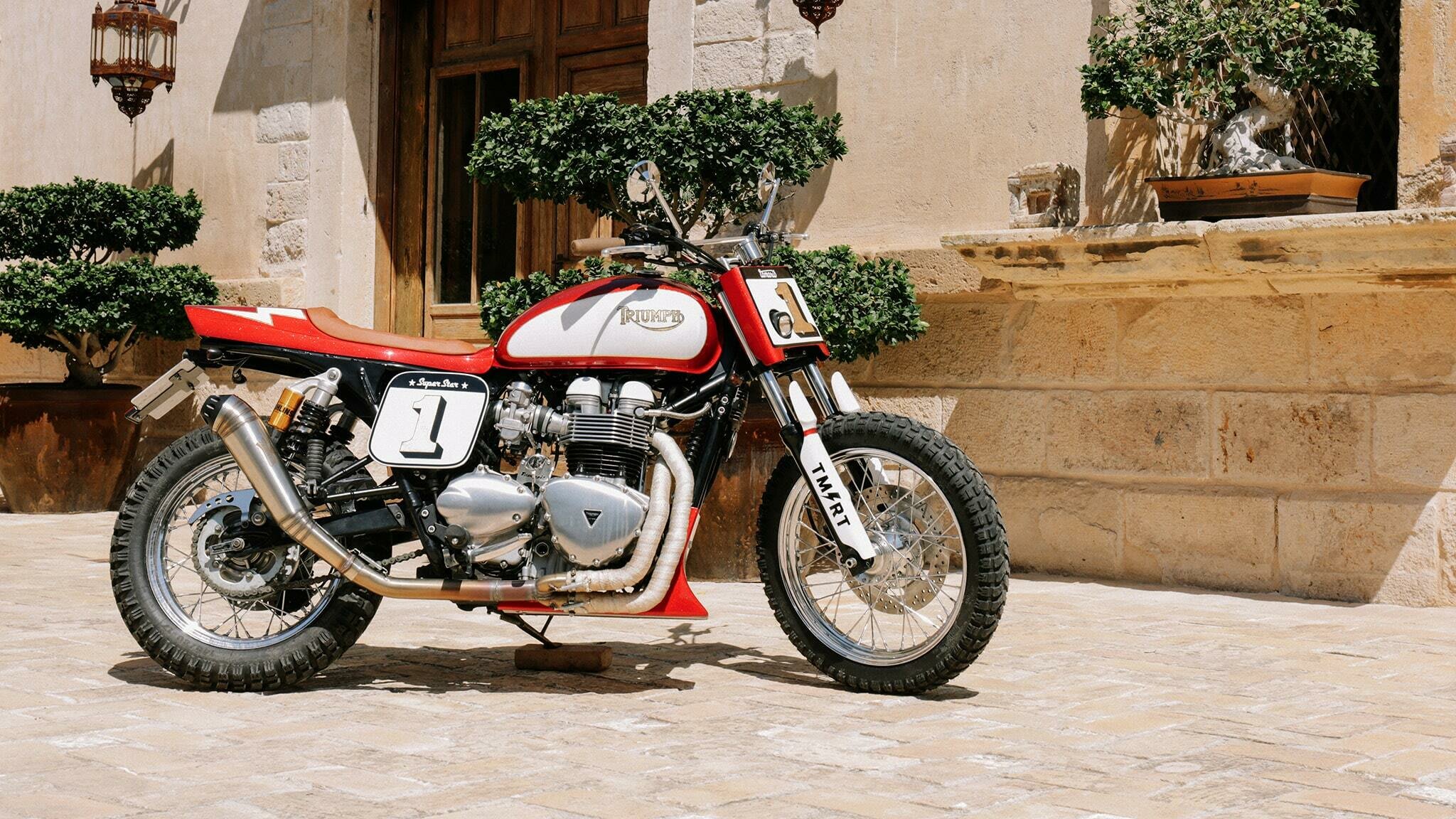triumph bonneville t100 dirt track tamarit superstar