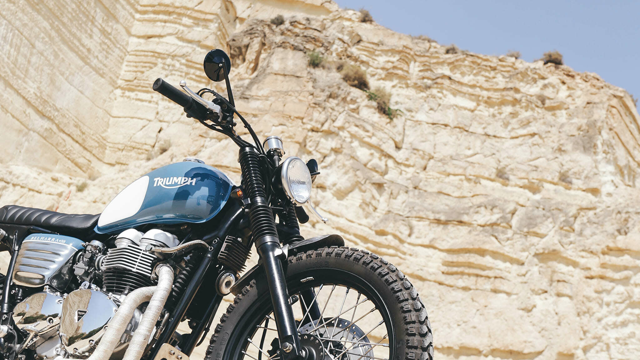 triumph bonneville t100 brat style tamarit belharra