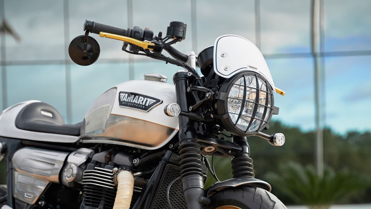triumph speedtwin caferacer tamarit paris