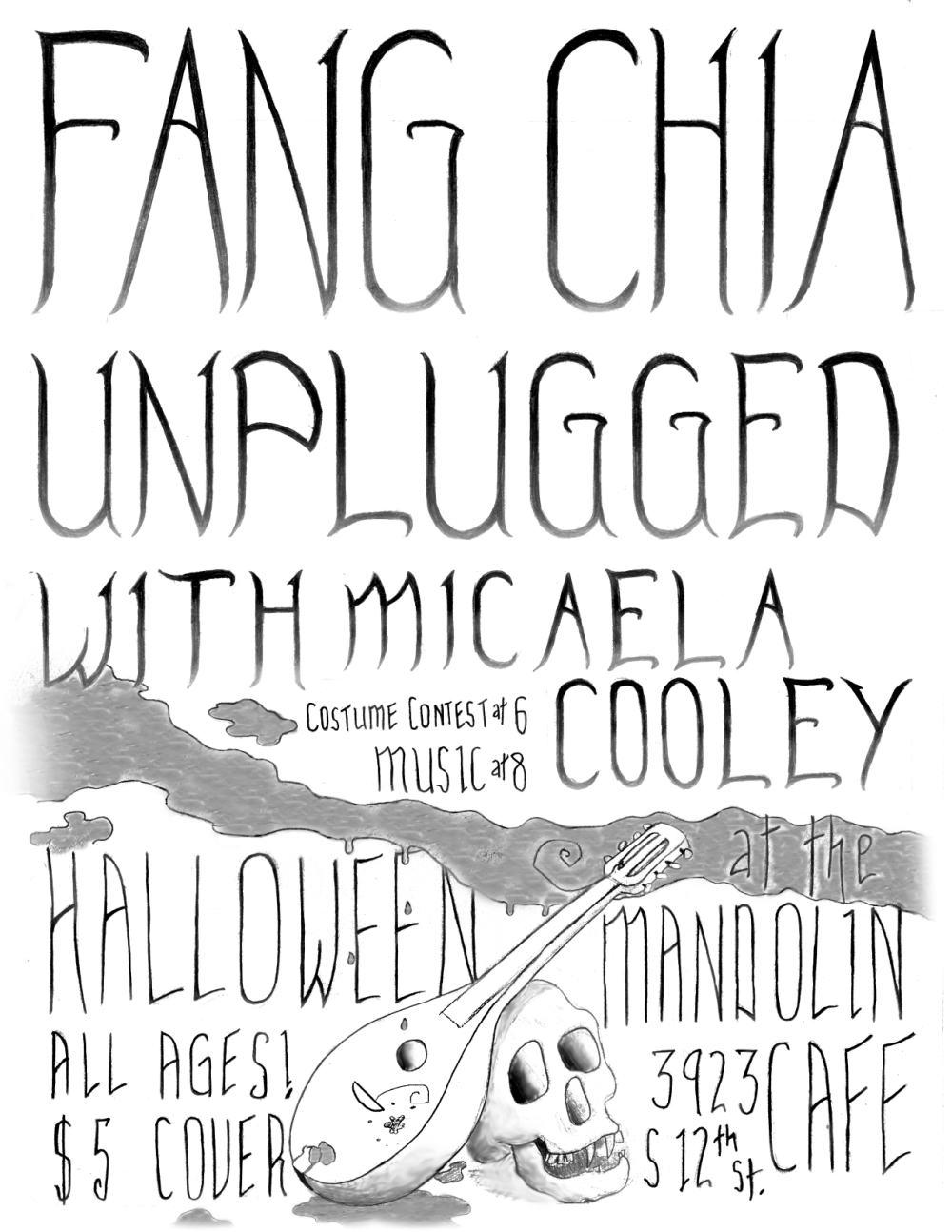 halloween-unplugged.png Graphite and ink on paper