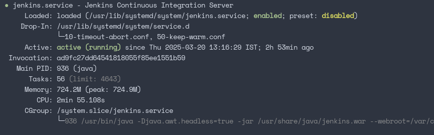 Systemctl Status Jenkins