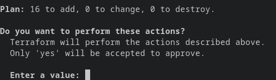 Terraform apply command