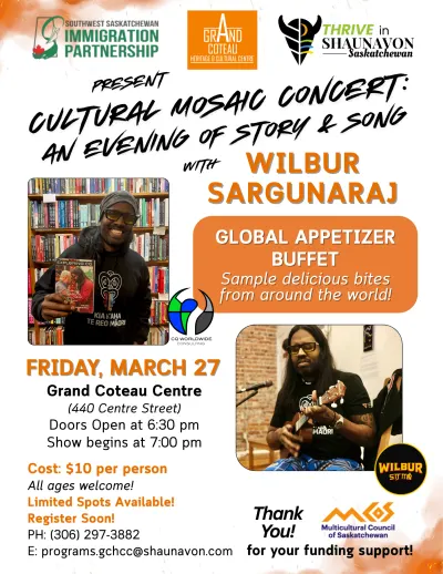 CULTURAL MOSAIC CONCERT: An Evening of Story & Song with Wilbur Sarguaraj