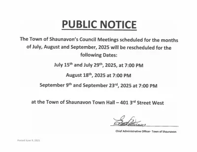 Public Notice - Council Meetings