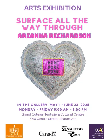 IN THE GALLERY: ARIANNA RICHARDSON: SURFACE ALL THE WAY THROUGH
