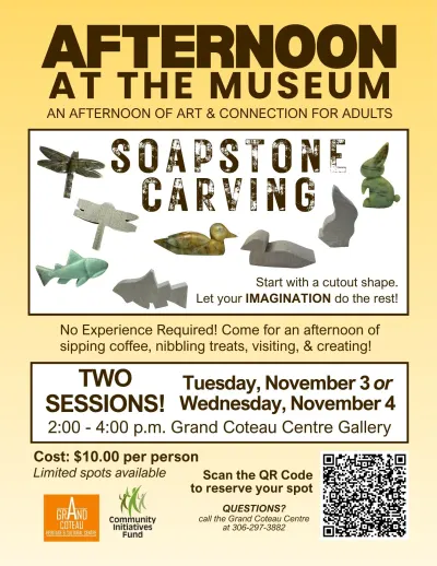 Afternoon at the Museum: Soapstone Carving Workshop