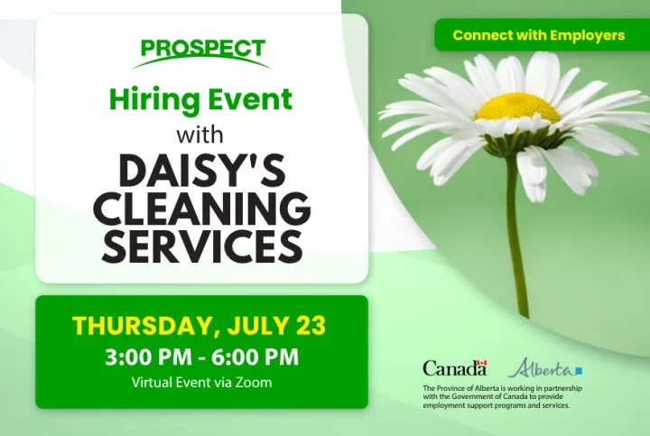 Virtual Hiring Event With Daisy's Cleaning Services
