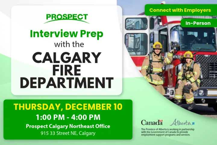 Interview Prep Workshop with the Calgary Fire Department