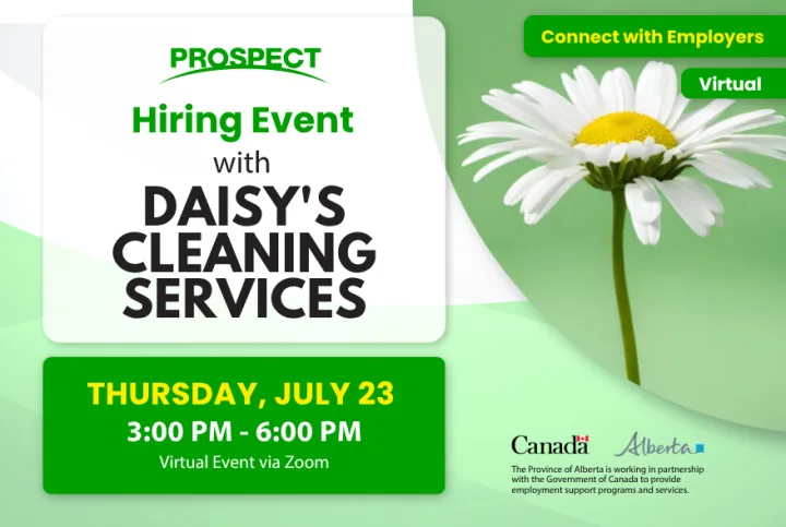 Virtual Hiring Event With Daisy's Cleaning Services
