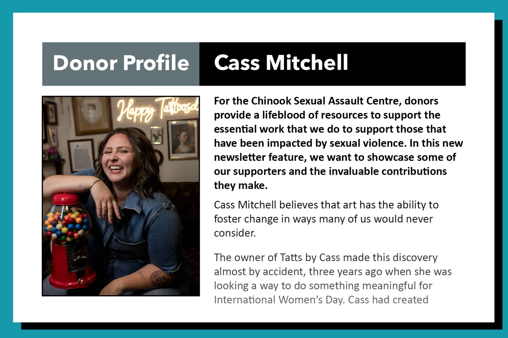 Mitchell fosters change through art Banner Image