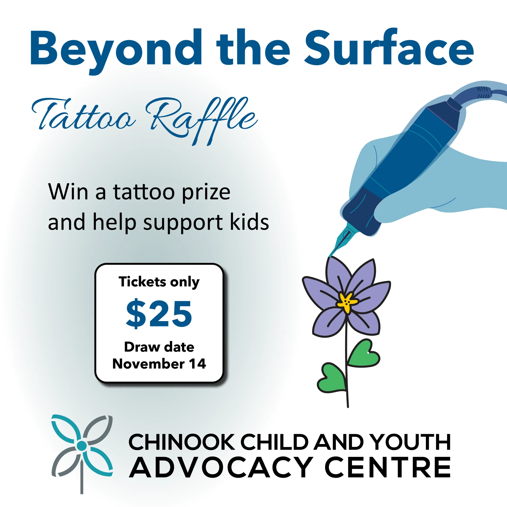 Go Beyond the Surface with our Tattoo Raffle Banner Image