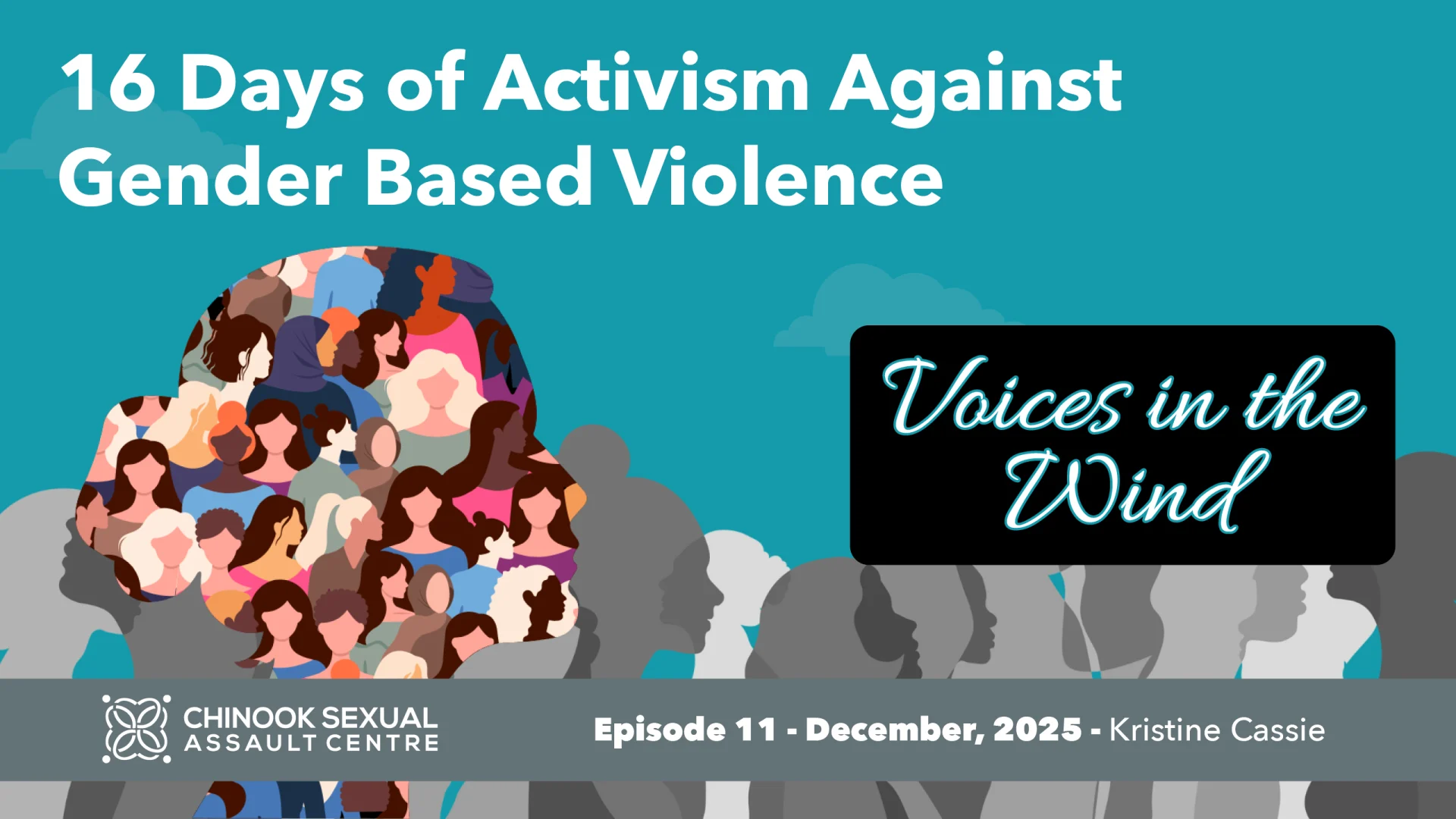 16 Days of Activism Against Gender-Based - Voices in the Wind Banner Image