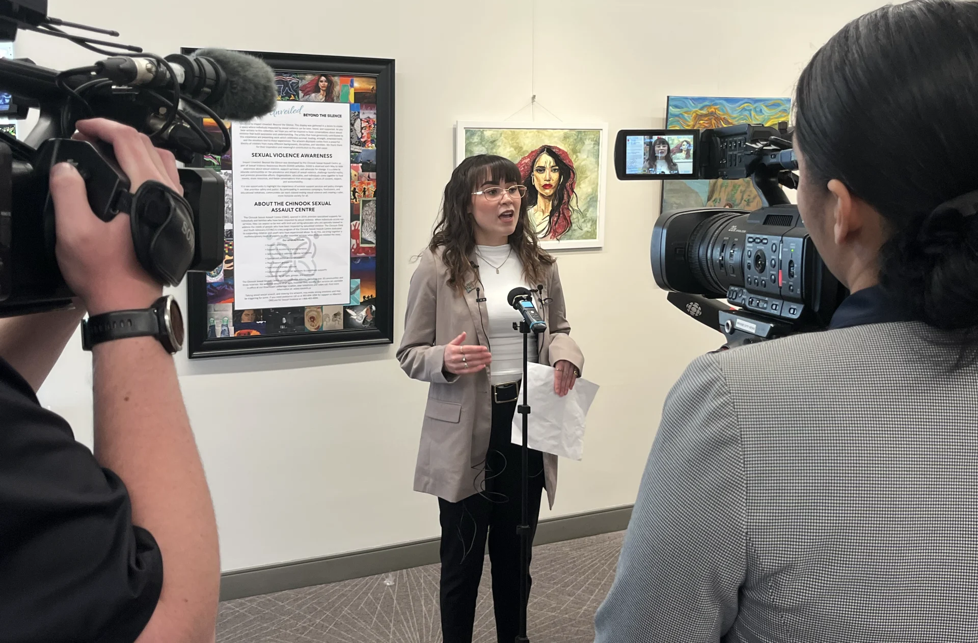 Unique Art Show launches Sexual Violence Awareness Month Banner Image