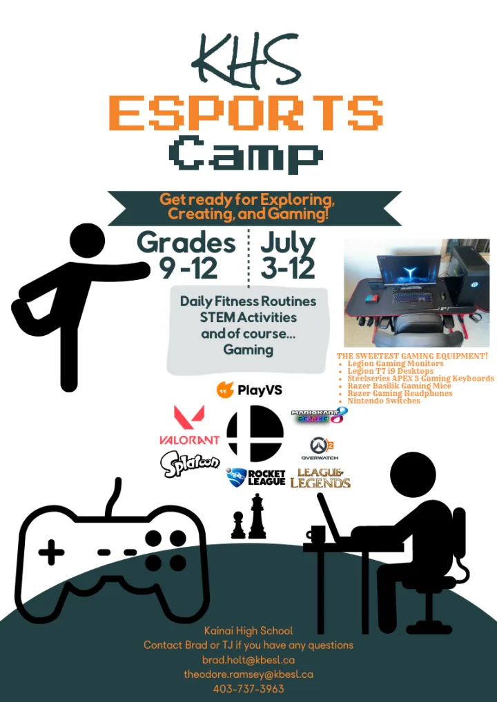 E Sports Camp Flyer